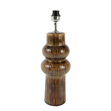 Lamp base Ø19x57 cm ROUCA ceramics dark brown