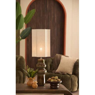 Lamp base Ø19x57 cm ROUCA ceramics dark brown