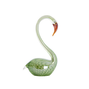 Ornament 17x9,5x29 cm SWAN glas groen