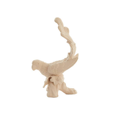 Ornament 21,5x17x35 cm BIRD ceramics matt cream