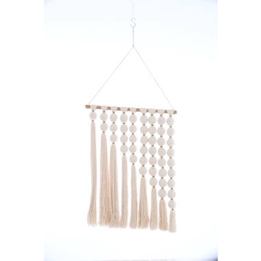 Wandornament 60x4x76 cm WARD crème+groen