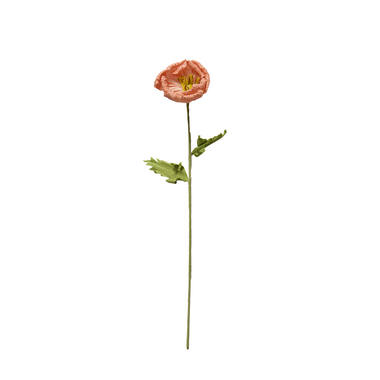 Artificial flower 15x15x57 cm CATO paper green+peach