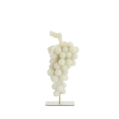 Ornament on base 14x12,5x30,5 cm GRAPE cream+antique bronze