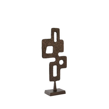 Ornament on base 23,5x10x54 cm VEX dark brown