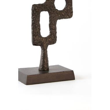 Ornament on base 18x10x44 cm VEX dark brown