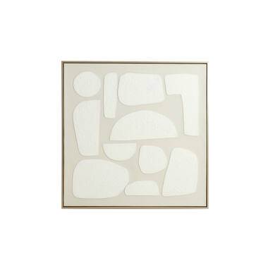 Wandornament 80x3,5x80 cm NIEVES zand+crème