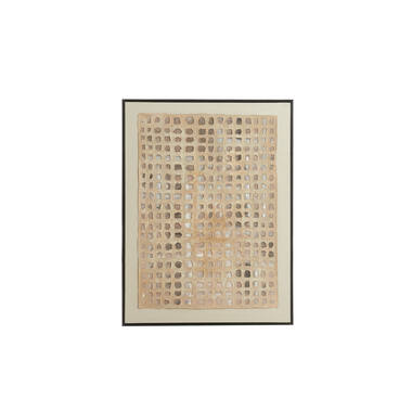 Wandornament 60x3,5x80 cm DEHESA crème+zand+taupe