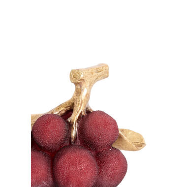 Ornament 16,5x11x11,5 cm JAGODY bordeaux+antiek brons