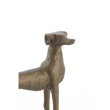 Ornament S/2 17x8x18+17x8x18 cm DOGS brown-bronze