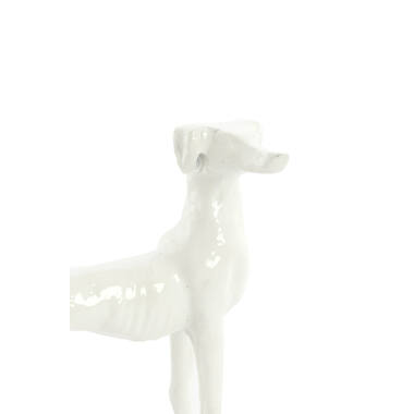 Ornament S/2 17x8x18+17x8x18 cm DOGS cream
