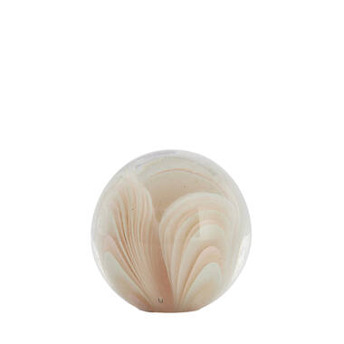 Ornament Ø10x10 cm OLYRA glass light pink