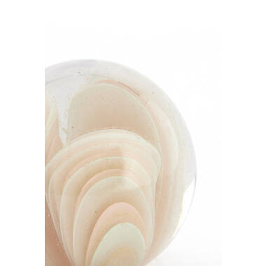 Ornament Ø10x10 cm OLYRA glass light pink