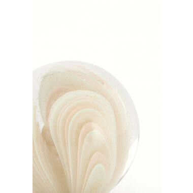 Ornament Ø8x8 cm OLYRA glass light pink