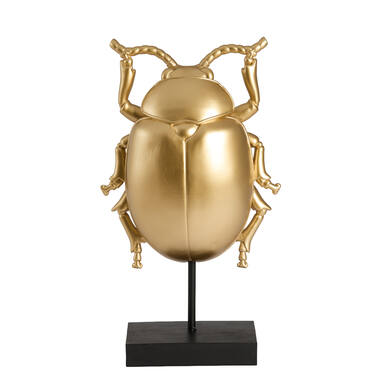 Ornament on base 22x12x42 cm BEETLE gold+black
