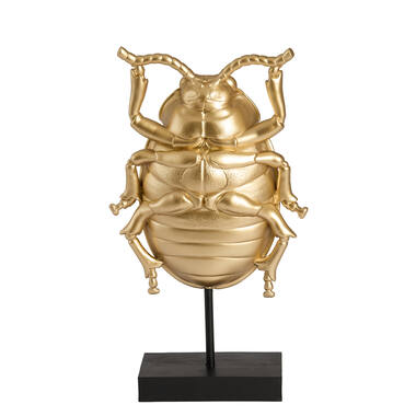 Ornament on base 22x12x42 cm BEETLE gold+black