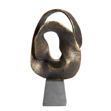 Ornament 25x16x47 cm ISOLDE antique bronze+black