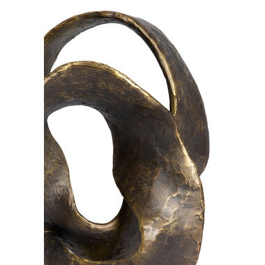 Ornament 25x16x47 cm ISOLDE antique bronze+black