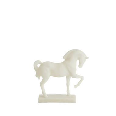 Ornament 31x10x29 cm HORSE cream