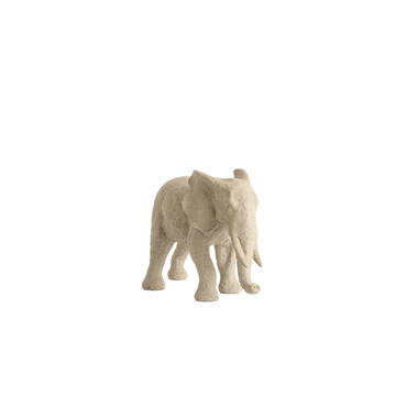 Ornament 38,5x15x24 cm ELEPHANT sand
