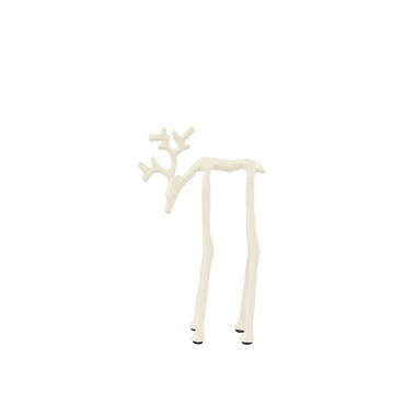 Ornament 15x6x25 cm DEER shiny cream