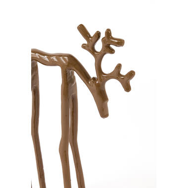 Ornament 15x6x25 cm DEER shiny caramel