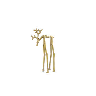 Ornament 15x6x25 cm DEER gold