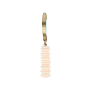 Ornament 6x10x24,5 cm cm MAGNIFIER glass clear+sand