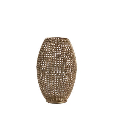 Hurricane Ø25x39 cm MARCIO antique gold+clear glass