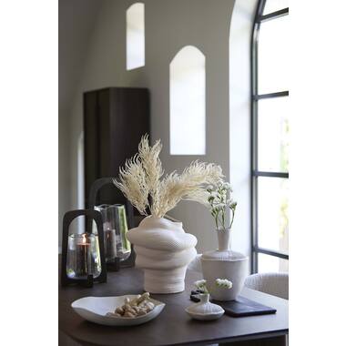 Hurricane Ø26x48 cm ANOSY glass clear+wood matt dark brown