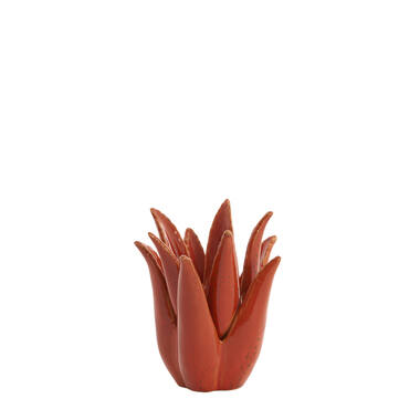 Tealight Ø13x15 cm CACTUS ceramics orange