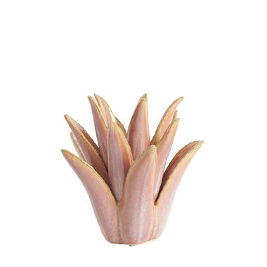 Tealight Ø21x21 cm CACTUS ceramics coral