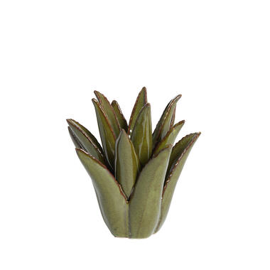 Tealight Ø21x21 cm CACTUS ceramics dark green