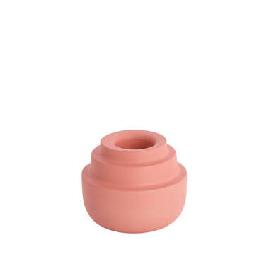 Theelicht Ø12x10 cm SALUZZO mat licht roze