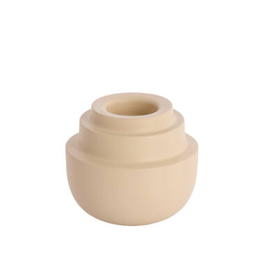 Tealight Ø15x14 cm SALUZZO matt sand