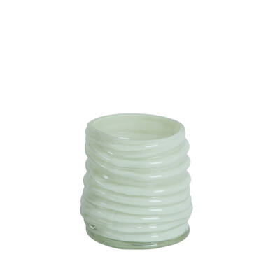 Tealight Ø10x11,5 cm MILYAN glass milky mint