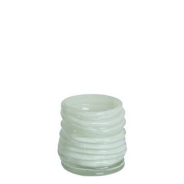 Tealight Ø9x10 cm MILYAN glass milky mint