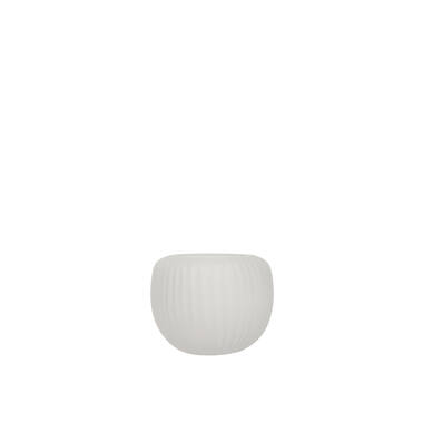 Tealight Ø11x9 cm OPALINE glass matt white