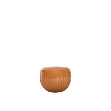 Tealight Ø11x9 cm OPALINE glass orange