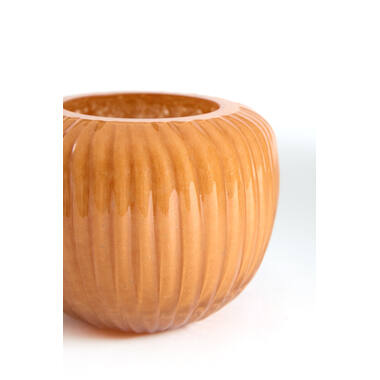 Tealight Ø11x9 cm OPALINE glass orange