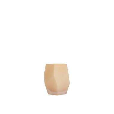 Tealight Ø8x10 cm NOBLE glass matt peach