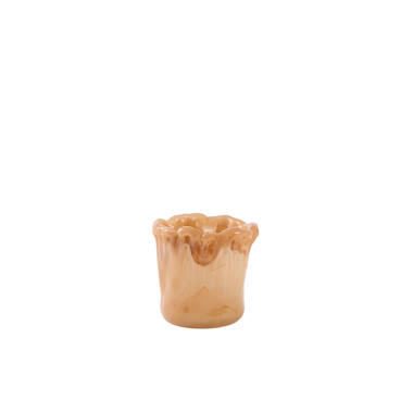 Tealight Ø12x12 cm MYRON glass light orange