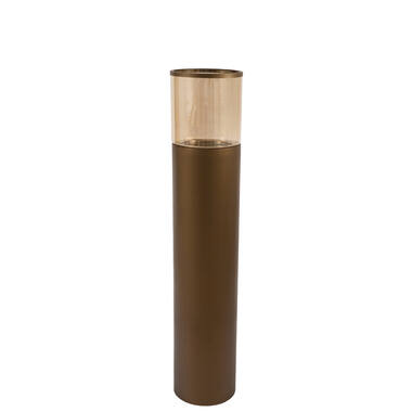 Hurricane Ø25,5x127 cm YON matt brwn-brnze+glass brwn lustre