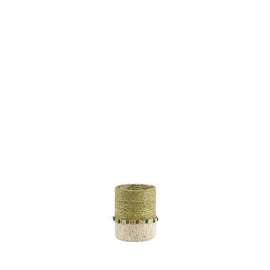 Tealight holder Ø10x13 cm MELORA light green+cream