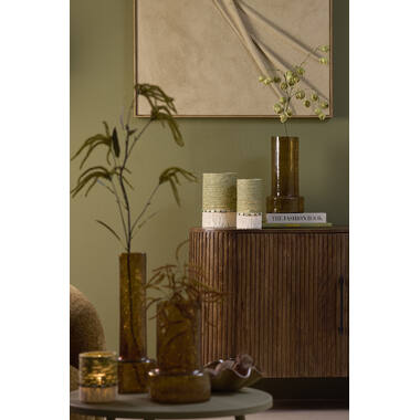 Tealight holder Ø15x25 cm MELORA light green+cream