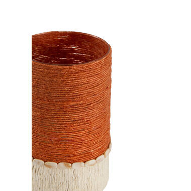 Tealight holder Ø15x25 cm MELORA orange+cream