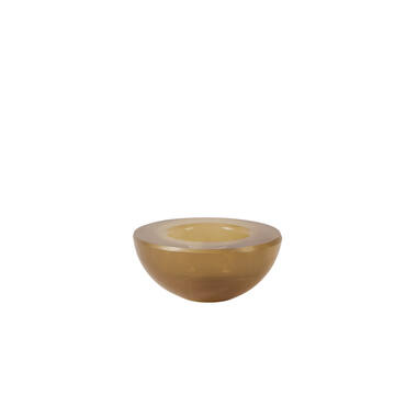 Tealight Ø8x3,5 cm XELON glass milky dark brown