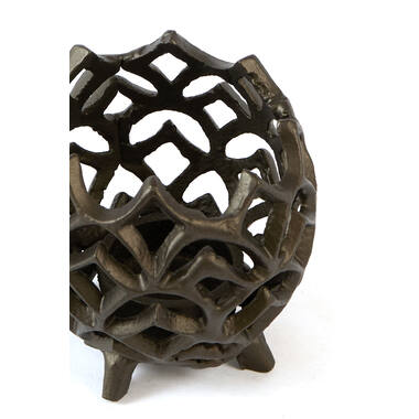 Tealight Ø10x10 cm GUBANI matt brown-bronze