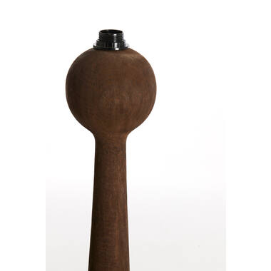 Vloerlamp Ø18x125 cm FESTINA hout mat donker bruin