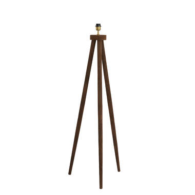 Vloerlamp driepoot 52x52x122 cm ILIAS hout mat donker bruin