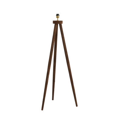 Vloerlamp driepoot 52x52x122 cm ILIAS hout mat donker bruin